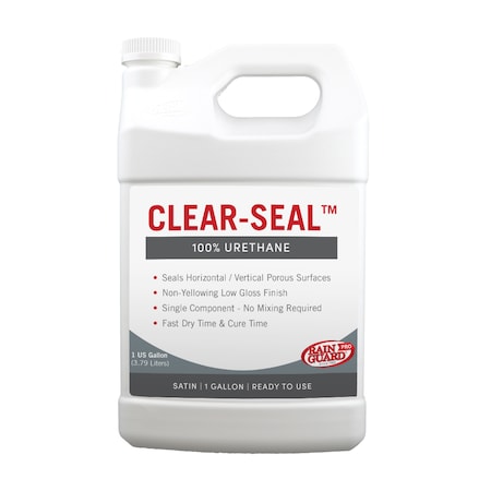 Rainguard Brands 1 Gal. Clear Seal 100% Urethane, Low Gloss, Clear CU-0308